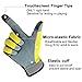 OZERO Garden Gloves Flex Deerskin Leather Touch Screen Work Glove for Yard Working/Gardening/Bike Cycling/DIY/Mechanics for Women and Men (Yellow,Medium)