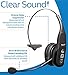 VXi BlueParrott B350-XT Bluetooth Headset with 96% Noise Cancellation Bundle with Ear / Mic Cushion Kit, Blucoil USB Wall Adapter, and 5-Pack of Reusable Cable Ties