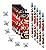 12 Packs of Stationary Sets Party Bag Favors, Stickers, Pencil and Erasers - Play Kreative TM