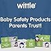 8-Pack Child Safety Cabinet Locks - Adjustable Child Cabinet Locks with 3M Adhesives - White and Clear Baby Locks for Cabinets and Drawers, and More - Easy to Install Baby Proofing Cabinets by Wittle