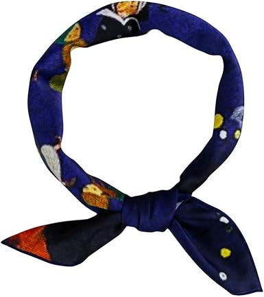 Gerinly Neckerchief For Halloween Costumes Holiday Head Scarf