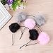 Delight eShop Fashion Cute Ball Headband Lady Women Chain Head Piece Hair Band Hair Jewelry (Black)
