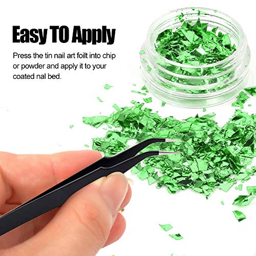 Glitter Nail Art Decorations 36 Boxes Nail Art Sticker Candy Colors Flakes Nail Kit with Tweezers Pickup Tools for Acrylic DIY Decoration Nail Art Supplies Accessories