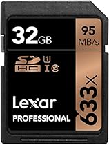 Lexar Professional 633x 32GB SDHC UHS-I/U1 Card with Image Rescue 5 Software - LSD32GCB1NL633