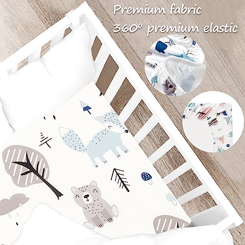 Stretchy Sheet Fitted for Baby Boy and Girl, Jersey Knit