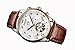 2017 KINYUED Tourbillon Automatic Men Classic Rose Gold Leather Mechanical Wrist Watches Reloj Hombre