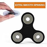 Fidget Spinner, EpochAir Tri-spinner Hand Finger Fidget Toys Ceramic Bearing - Perfect for Adult Children relieves Anxiety, Autism and Boredom Black