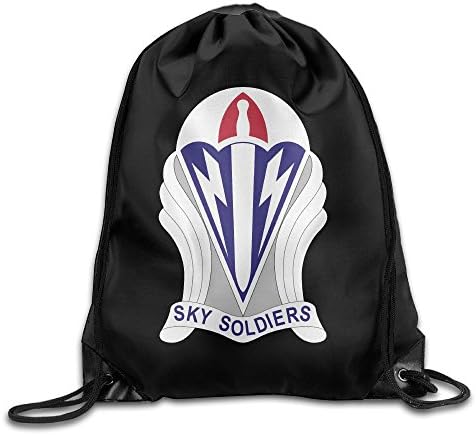 173rd Airborne Brigade United State Novelty Portable Drawstring Backpack Bag Lightweight School Backpack For Men And Women