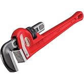 RIDGID 31000 Model 6 Heavy-Duty Plumbing Straight 6" Pipe Wrench, Red, Made in the USA
