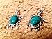 Outgeek Turquoise Necklace Set, Turquoise Pendant Chain Necklace Dangle Earrings Bracelet Set for Women