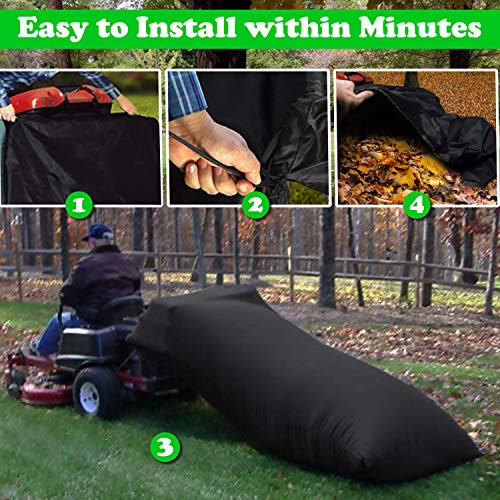 Deyard Leaf Bag for Lawn Tractor, Durable 54 cu. ft. 120inch Opening