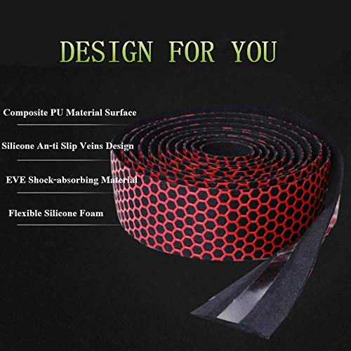Wetest CD-1 Road Bike Handlebar Tapes EVA Bicycle Bar Tape for Cycling Handle Wraps for Touring Cycling, Green