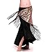 ROYAL SMEELA Belly Dance Hip Scarf Sequin Tassel Triangle Bellydance Hip Scarves Wrap Skirt Tribal Dancer Costumes for Women