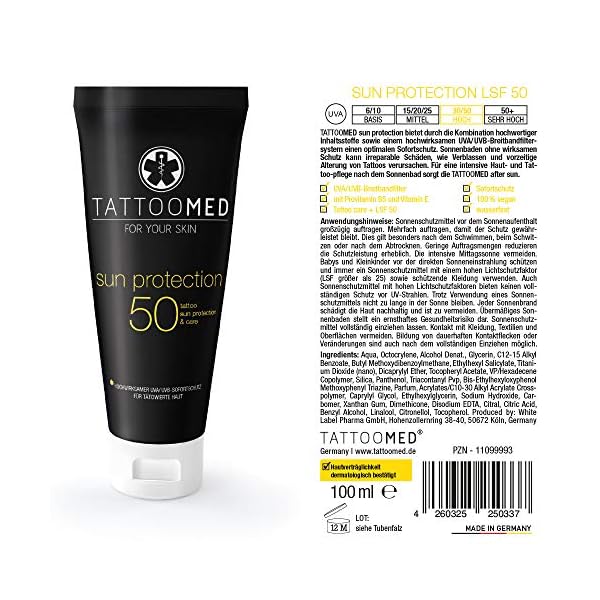 TattooMed All In Bundle SUN - Complete Protection System and Aftercare For Tattoos