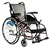 Karman Healthcare S-105 Ergonomic Ultra Lightweight Manual Wheelchair, Pearl Silver, 16 Inches Seat Width