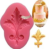 Anyana big Baroque Filigree Vintage Scroll wedding mould cake Fondant gum paste mold for Sugar paste gumpaste designer cupcake decorating topper decoration sugarcraft decor
