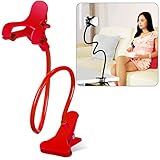 Cell Phone Holder, Breett Universal Cell Phone Clip Holder Lazy Bracket Flexible Long Arms for iPhone, GPS Devices, Fit On Desktop Bed Mobile Stand for Bedroom, Office, Bathroom, Kitchen