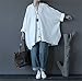 Yesno JG6 Women Tops Blouse Casual Plus Size Cocoon Model Double Layers Cotton Linen