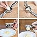 Jsdoin Professional Kitchen Garlic Press, Garlic Mincer Ginger Crusher UK, Peeler Squeezer Heavy Duty Garlic Presser,Garlic Crush, User-Friendly Garlic Chopper, Easy to Clean and Durable