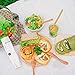Coconut Travel Cutlery Set Wooden Utensils Reusable Organic Flatware Set | Knife, Fork, Spoon, Chopstick, Straws and Cleaning Brush with Portable Pouch Gift for Camping Office Lunch NATURALNEO