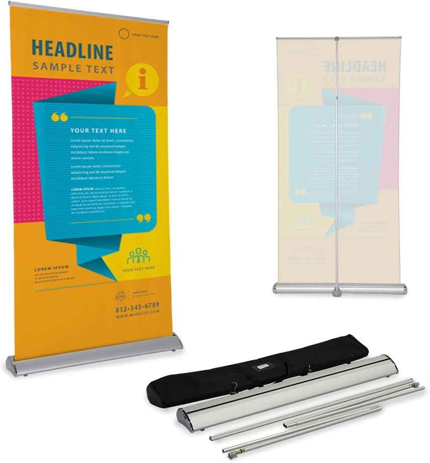 Amazon Com Vispronet 39in X 81in Retractable Banner Stand