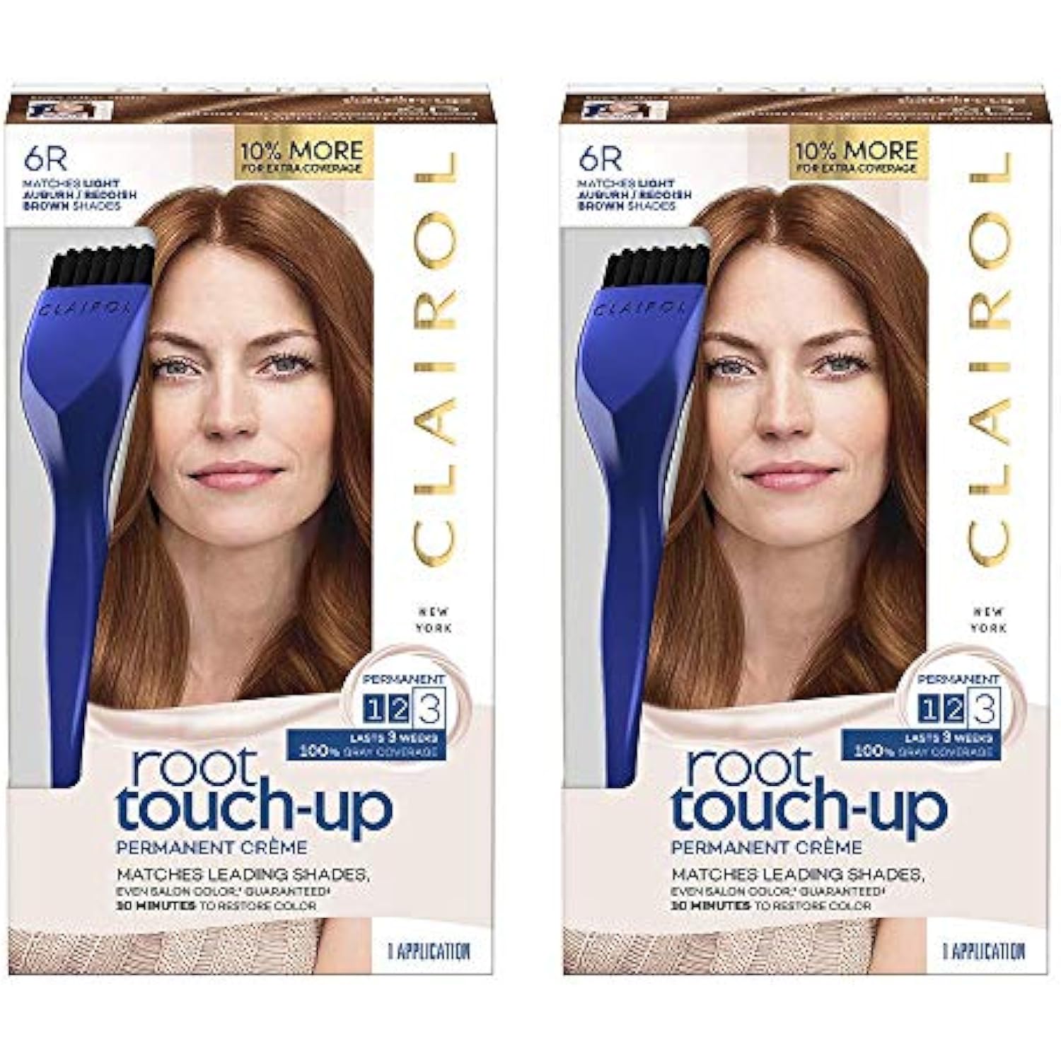 Clairol Root TouchUp Permanent Hair Color Creme, 6R Light Auburn Brown