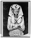 Photo: Photo of Gold death mask,coffin of King Tutankhamen,c1926,Egyptian,Egypt