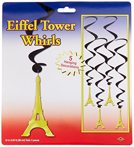 Beistle 54281 Eiffel Tower Whirls, 34-Inch
