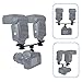 LimoStudio Dual Flash Light Bracket for Speedlite with 2 Extended Shoe Bracket & Mount on Camera, Photo Studio, AGG1991
