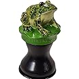 OKaucheeky, Decorative, Heavy-Duty, Steel, Rolling Hose Guide Hand Painted in USA, Frog