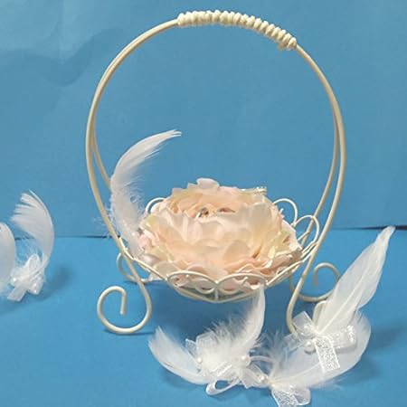 Amazon サーバーバスケットのリングピロー S フラワークッション ピンク ワイヤー 完成品 結婚式のリングボーイやリングガールに おもちゃ おもちゃ Amazon サーバーバスケットのリングピロー S フラワークッション ピンク ワイヤー 完成品 結婚式のリングボーイやリングガールに おもちゃ おもちゃ