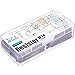 Blulu 1140 Pieces Metal Film Electronics Resistors Kit, 38 Values 1% Assorted Resistors from 10 Ω to 1 MΩ 1/4W Resistors Variety Pack for Experiments and DIY Projects
