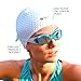 i-Swim Pro Swimming Caps - Plus FREE Nose Clip + Ear Plugs - Comfortable - Stays In Place - Strong Silicone - Increases Speed - Best Swim Hats For Protecting Long, Thick And Short Hair