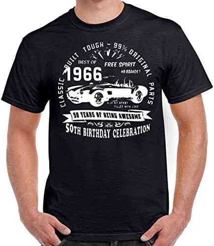 Funny 50th Birthday Gift T Shirt Born 1966 Vintage Limited Edition Turning Age 50