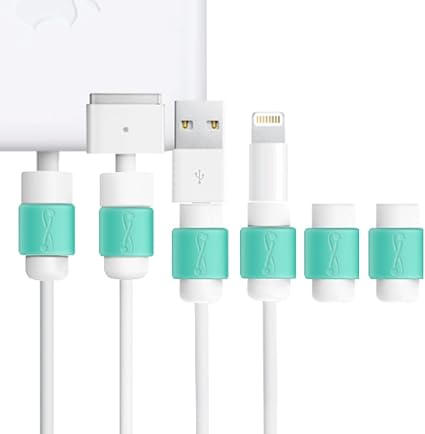 Amazon Co Jp 4 2個セット ターコイズ Limitstyle台湾製lightningケーブルプロテクター ライトニングセーバー4個 断線防止 ラバー素材で衝撃を吸収し折れを防ぐ Iphone 6 Plus 6 5s 5c 5 4s 4 Ipad Air Ipad Mini全シリーズ Ipad 第4世代 Ipad