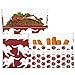 Lunchskins Reusable 2-Pack Bag Set, Canine Red (1 Sandwich + 1 Snack)