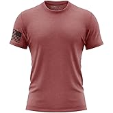 Patriot Crew Men’s Essentials Flag Crewneck T-Shirt, Patriotic American Flag Graphic Tee, Soft Cotton Blend, Athletic Fit