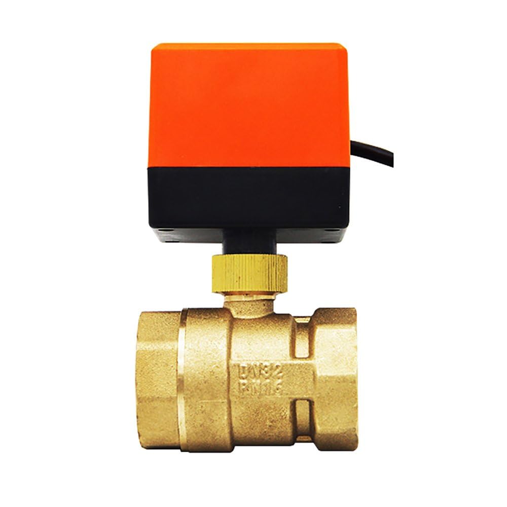 2 Way motorised Valve Electric Ball Valve AC220v AC24v DC12v 1/2 3/4 1 1-1/4 1-1/2 2 inch (AC24v, 1-1/4 pulgada)