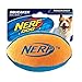 Nerf Dog (2-Pack) UltraPlush Trackshot Football Dog Toy, Orange/Blue & Green/Blue, Small