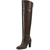 wetkiss Thigh High Boots for Women, Over the Knee Boots with Chunky Heel, Side Zipper, Wide Calf Design, Stylish and Comfy