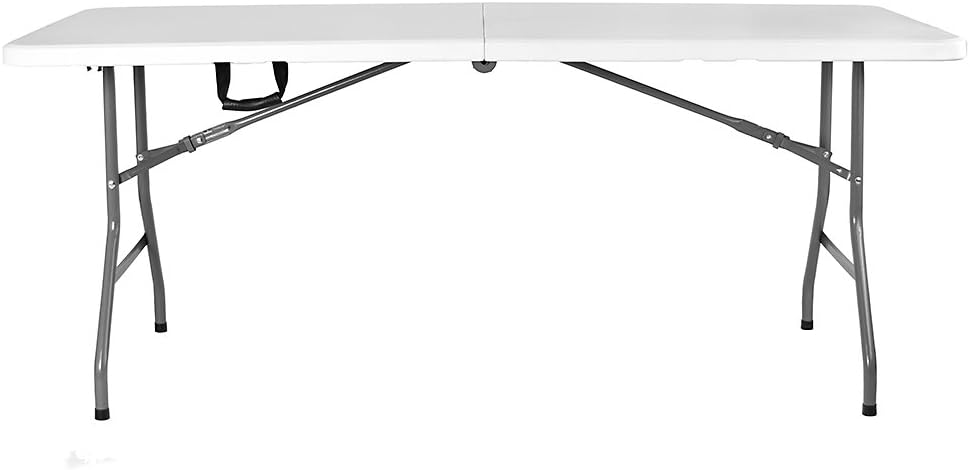 Home Vida Heavy Duty Trestle Picnic Folding Table Silver, 5 feet, 5ft - Image 3