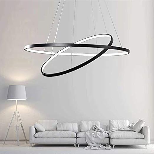 delgado suspendido led luz de aro