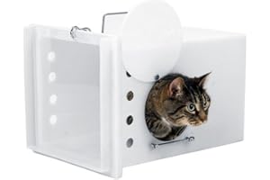 TOMAHAWK LIVE TRAP Neighborhood Cats Handler/Den - White/Clear Door