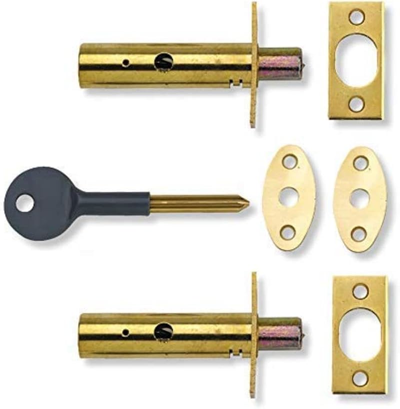 Yale P-2PM444-PB-2 Door Security Bolt Polished Brass Pack of 2