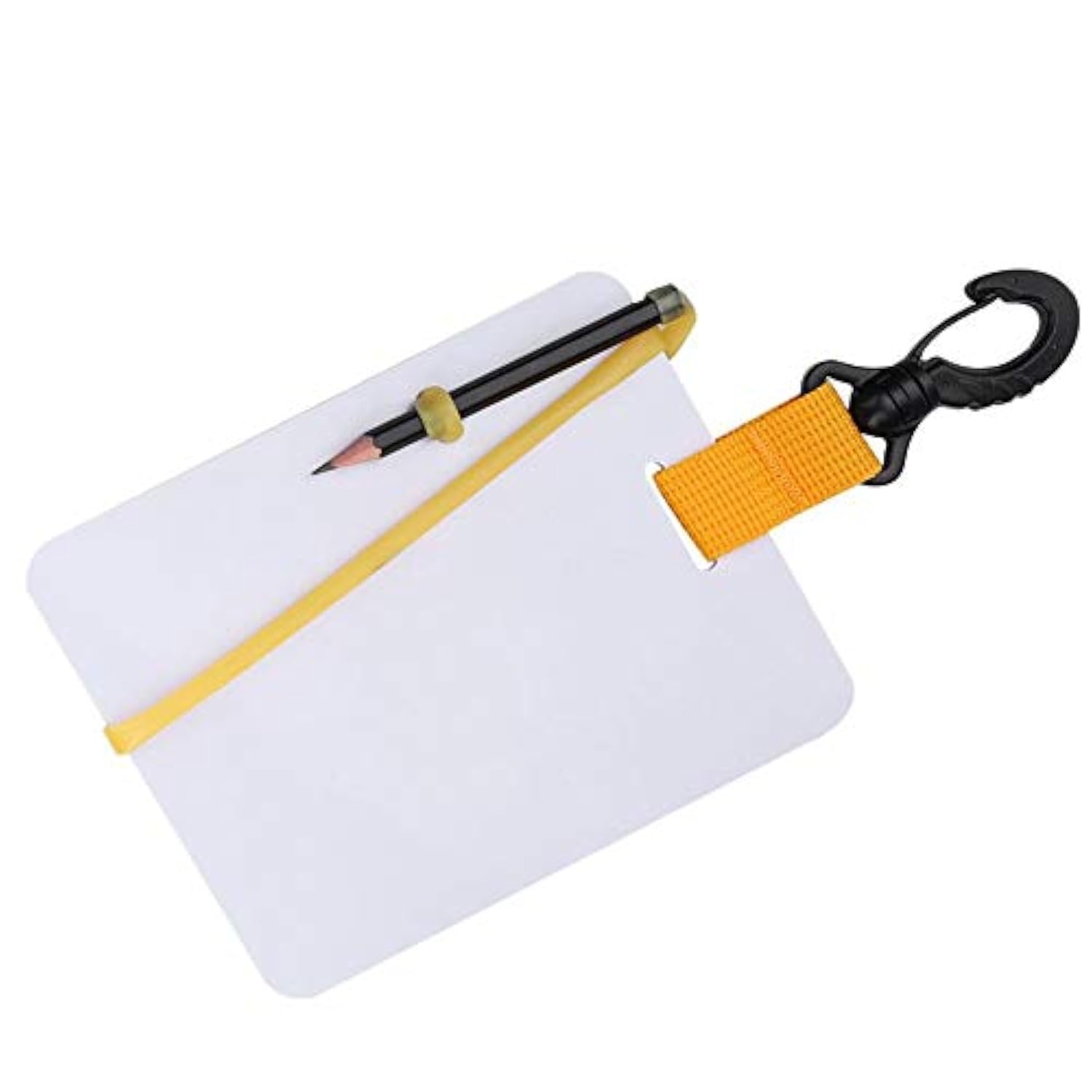 Keenso Diving Slate Underwater Writing Board with Swivel Clip and Pencil for Water Sports Diving Swimming Diving Diving Slate