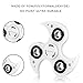 HITASION Hand Spinner Fidget Toys for Kids Adults Tri Spinner ADHD Anxiety Ultra Durable High Speed 1-2 Min Smooth Spin (T-White)