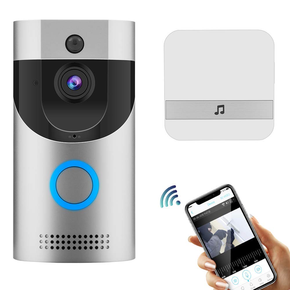 Video Doorbell UOON WiFi Doorbell Camera Low Power 720P HD Video, Two