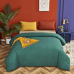 Luxlovery Emerald Green Comforter Set Queen Dark