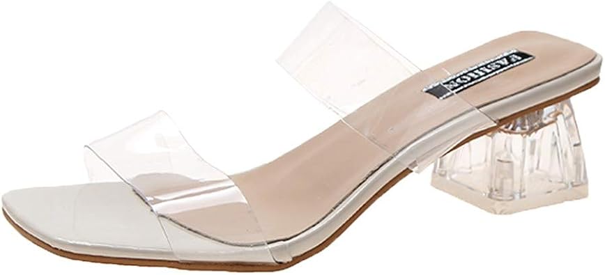 ladies transparent shoes