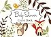 Baby Shower Guest Book: White Woodland Forest Animals Advice for Parents and Gift Log by M2MParty Designs